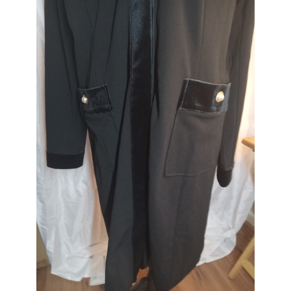 C Wonder by Christian Siriano Knit Crepe Belted Trench Coat, 2X - Picture 3 of 11